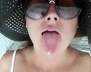 Conversational-Emoji Public tease and blowjob from hot stepmom, wow... 🔥
