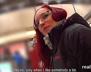 Wow, gorgeous Czech kitten teased at mall and pounded hard POV!