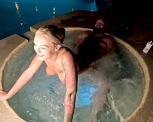 Hot Tub Sex with Blonde Cheating Wife Deliah Grace - WCA Productions