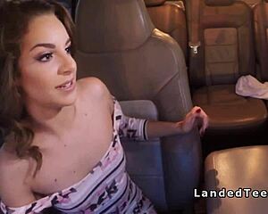 Small tits teen 18+ hitchhiker bangs huge dick 😏