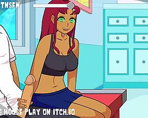 Starfire Creampie Compilation in Rule 34 Hentai