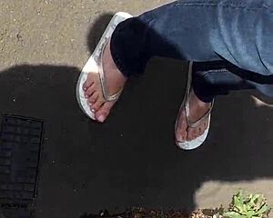 I can’t stop thinking about licking my neighbor grandma’s sexy feet!