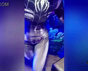 Spiderbabe Halloween Costume Show