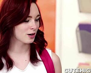 Wannabe Cheerleader Punished In Garage With Blowjob