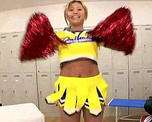 Ever tried taking turns on busty Japanese cheerleader Yui Aoyama? Who’s next in line?