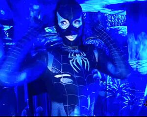 Spiderbabe Halloween Costume Show