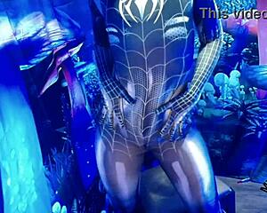 Spiderbabe Halloween Costume Show