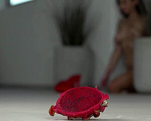 This 4K footfetish video features crushing fruits with bare feet and high heels