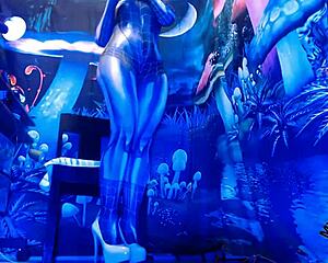 Spiderbabe Halloween Costume Show