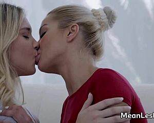 sensual blonde lesbians kissing and licking wet pussy - cherry kiss sophia sterling