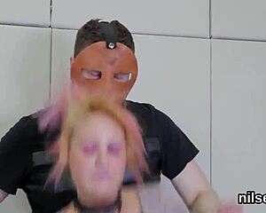 horny kitten endures brutal anal therapy with deepthroat and ass licking