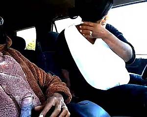 bear necessities swallowing daddys cock in car and bear suit