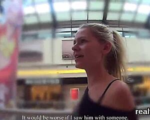 Stunning Czech Girl Seduced at Mall for POV Bang
