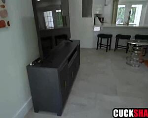 Cuck Husband Watch Slutty Wife Banged Hard In Mouth & Pussy