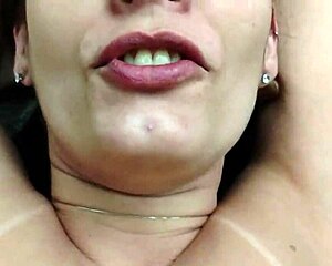 Old slut delights in young guy's cock!