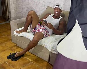 i'm on the phone, crazy to see my wife get her ass torn by your big black cock, dani fitness joins 😅