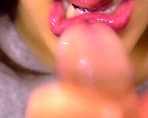 Hey, Check This Amateur Blowjob Up Close!