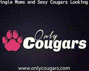 cougar brittany bardot takes two cocks deep in her gaping asshole for intense action