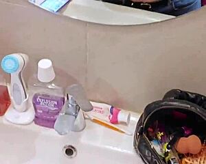 depraved stepfather cums on daughter's tits after blowjob in kfc restaurant