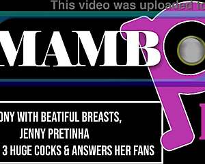 Jenny Pretinha ottaa kolmen monsterkurin anaalissa 😍