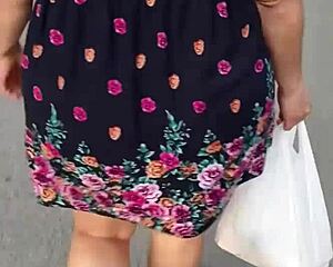 Hey, I follow and lift a woman's skirt right on the street
