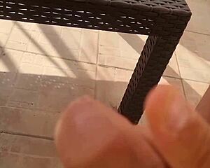 Arrapato Goes Wild with Public Cumshot on Terrace