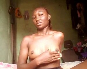 horny chidinma teases her online boyfriend with solo play