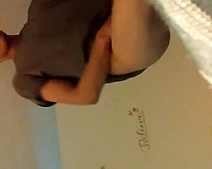 old blindfolded woman gives blowjob, sucking cock hard and deep!