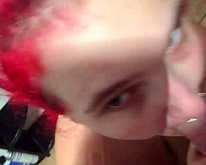 amber's on her knees for me, daddy.