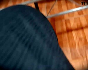 Nataly Upskirt in Skirt Without Panties