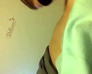 old blindfolded woman gives blowjob, sucking cock hard and deep!