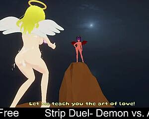 Strip Duel Demon Vs Angel