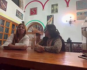 Sex in the Bar with Two Married Friends Getting Fucked to Pay Their Bill