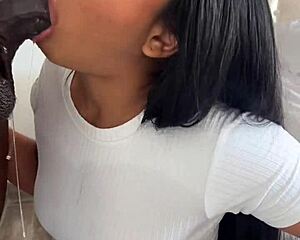 check out how he roughly devours this huge dildo with the amateur couple