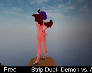 Strip Duel Demon Vs Angel