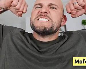 petite blondie teen 18+ seduced near the lake by muscular bald dude - joey white jmac