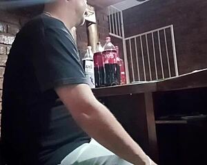 Detailed handjob scene where she plays with herself at the office