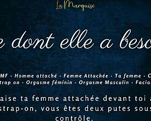 what does she need? french femdom couple humiliation