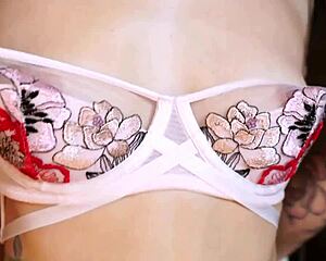 pretty girl plays with vibrator for solo orgasm