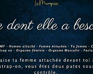 what does she need? french femdom couple humiliation