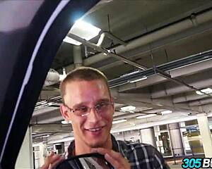 alina li says, 'i need lots of cock,' in this outdoor car humiliation scene