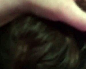 i humiliate chubby wife with blowjob then cum in huge pussy.