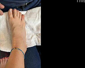 A Young Latina Talks To Her Followers Online And Shows Off Her Petite Bare Feet