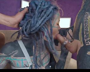Hey, check this tattooed girl’s wild anal gape action