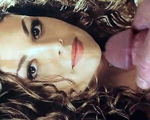 This Beautiful Lesbian Girl Can't Resist The Hot Cum On Her Face, Begging For More As She Swallows Every Drop