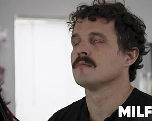 Hot Nurse Milf Feels Horny In Exam Room.