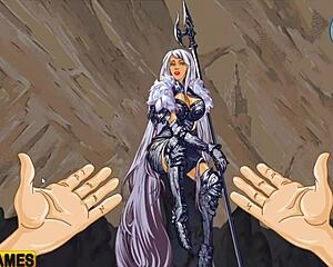 Femdom Licks Big Tits While Ripping Clothes In Cunilingus