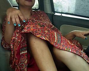 Husband fucks beautiful wife in car!