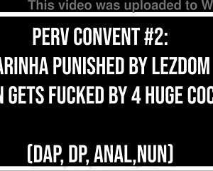 man, i’m so messed up, that naughty nun larinha small got punished and drilled by 4 huge cocks