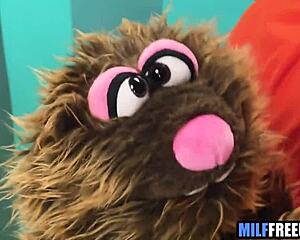 Blonde milf and teen used on sesame street movie set